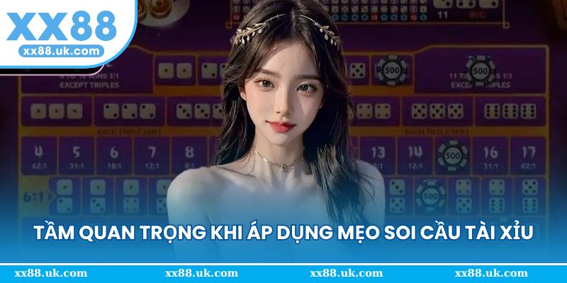 Tầm quan trọng khi áp dụng mẹo soi cầu tài xỉu
